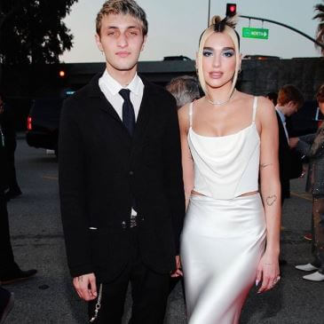 Anwar Hadid with his girlfriend, Dua Lipa at Grammy 2020